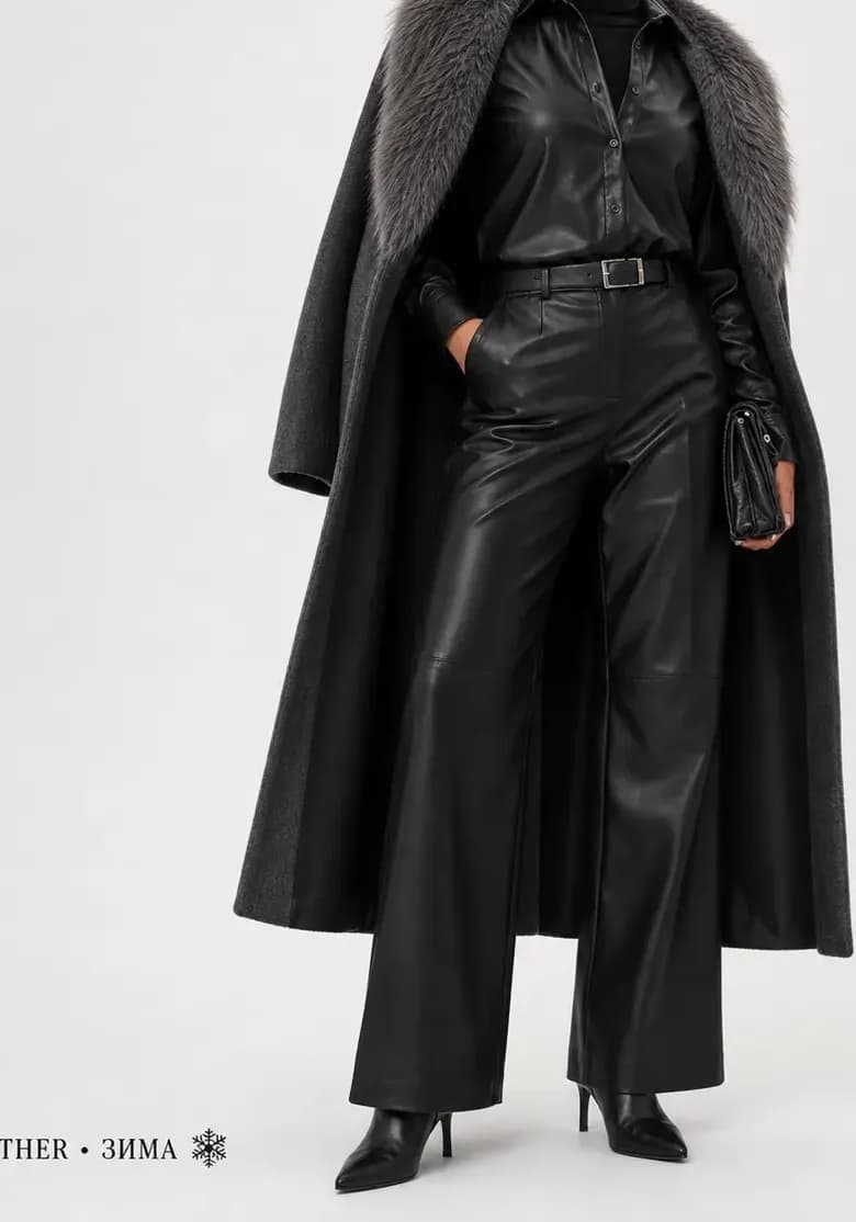 Total leather — Полный образ из экокожи